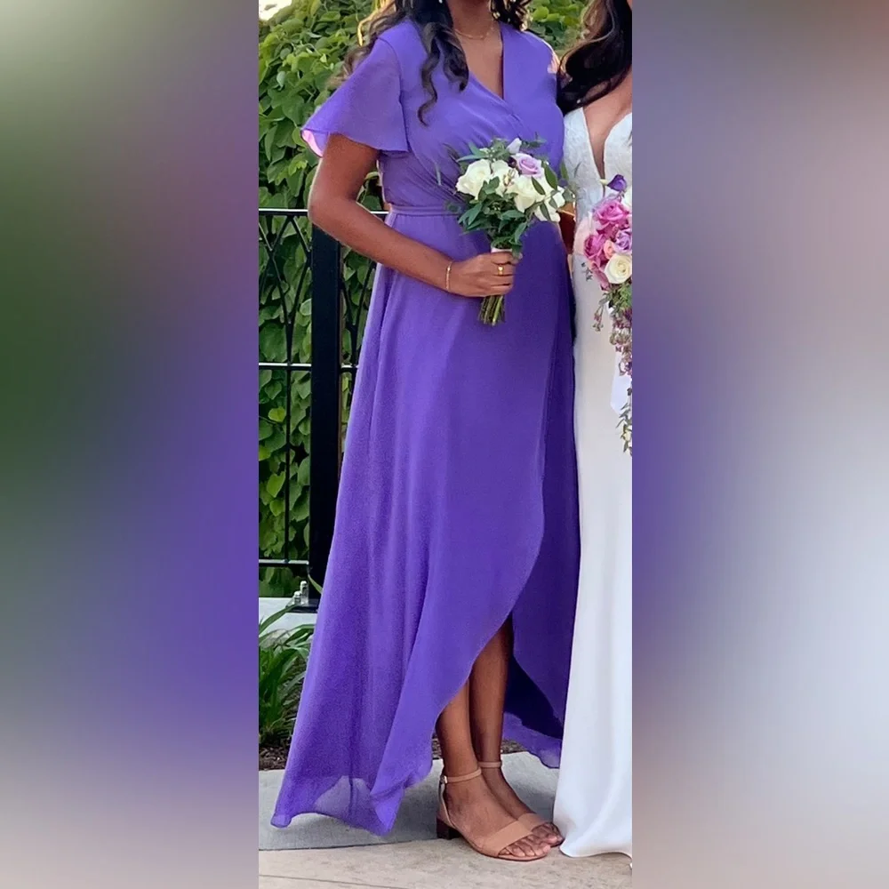 JJs House Tahiti Purple Bridesmaid Dress - Picture 4 of 4